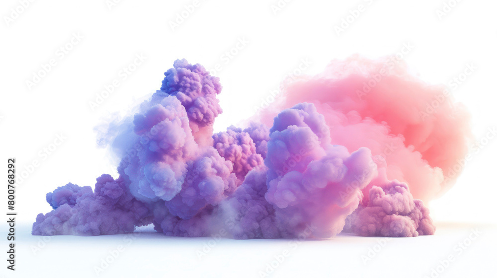 Fototapeta premium 3d render clouds isolated