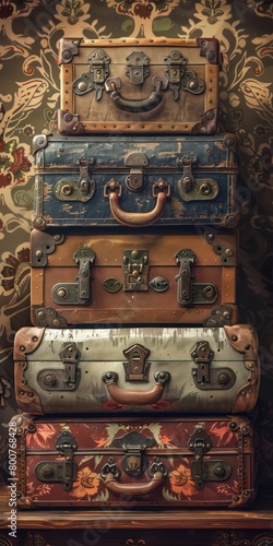 staple of vintage suitcases