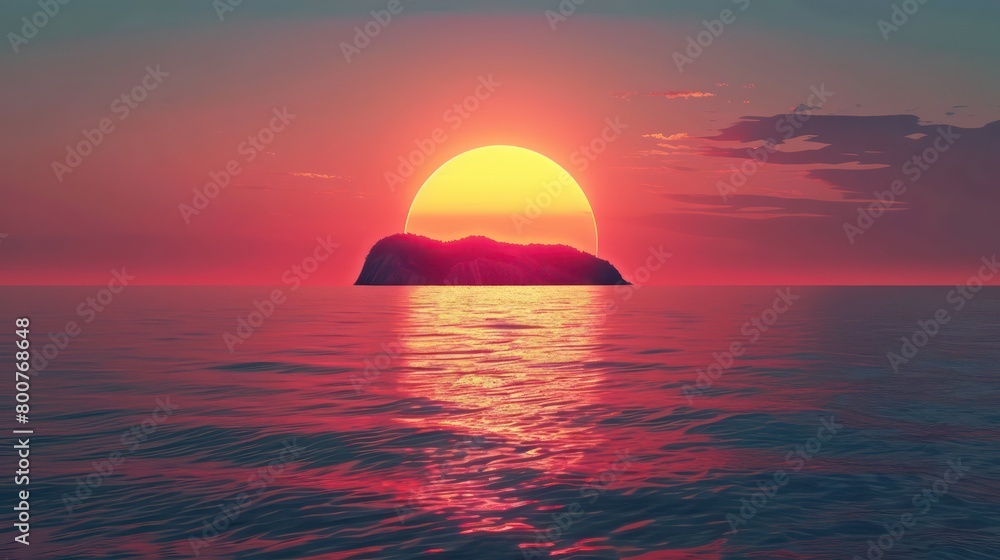 Sunset, Ocean