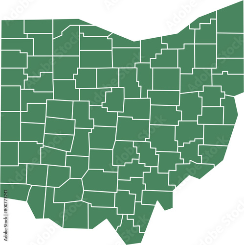 outline drawing of ohio state map.