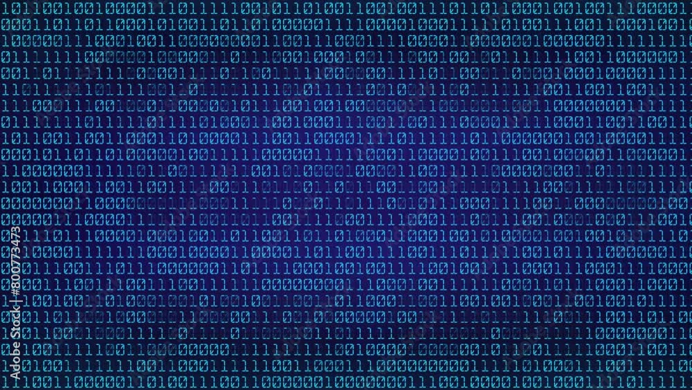 Blue Binary code Background. Digital and Secure Data Concept. Abstract Technology animation Blue Binary code Background. Digital and Secure Data Concept. Abstract Technology animation