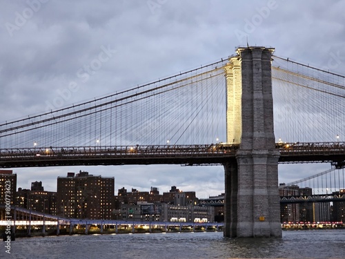 city bridge and city skyline