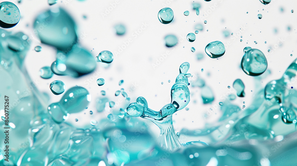 Droplets collide mid-air Droplets collide mid-air