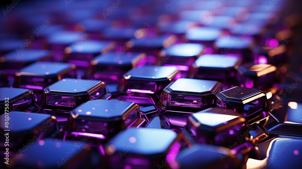 close up of a set of purple hexagon glasses close up of a set of purple hexagon glasses
