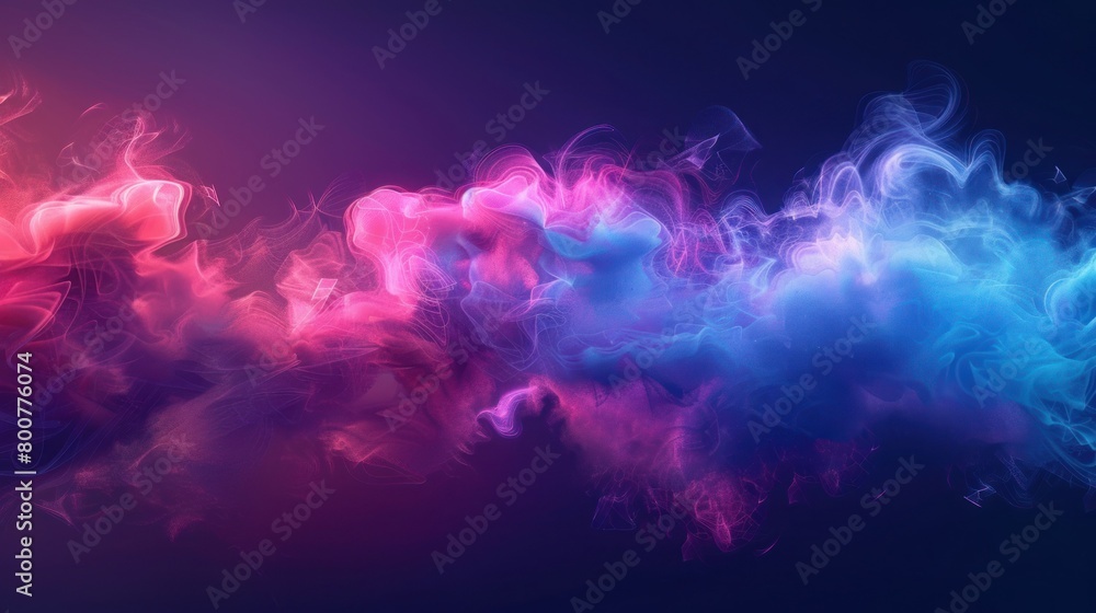 3d render, abstract background of fantasy neon cloud. Colorful smoke 3d render, abstract background of fantasy neon cloud. Colorful smoke