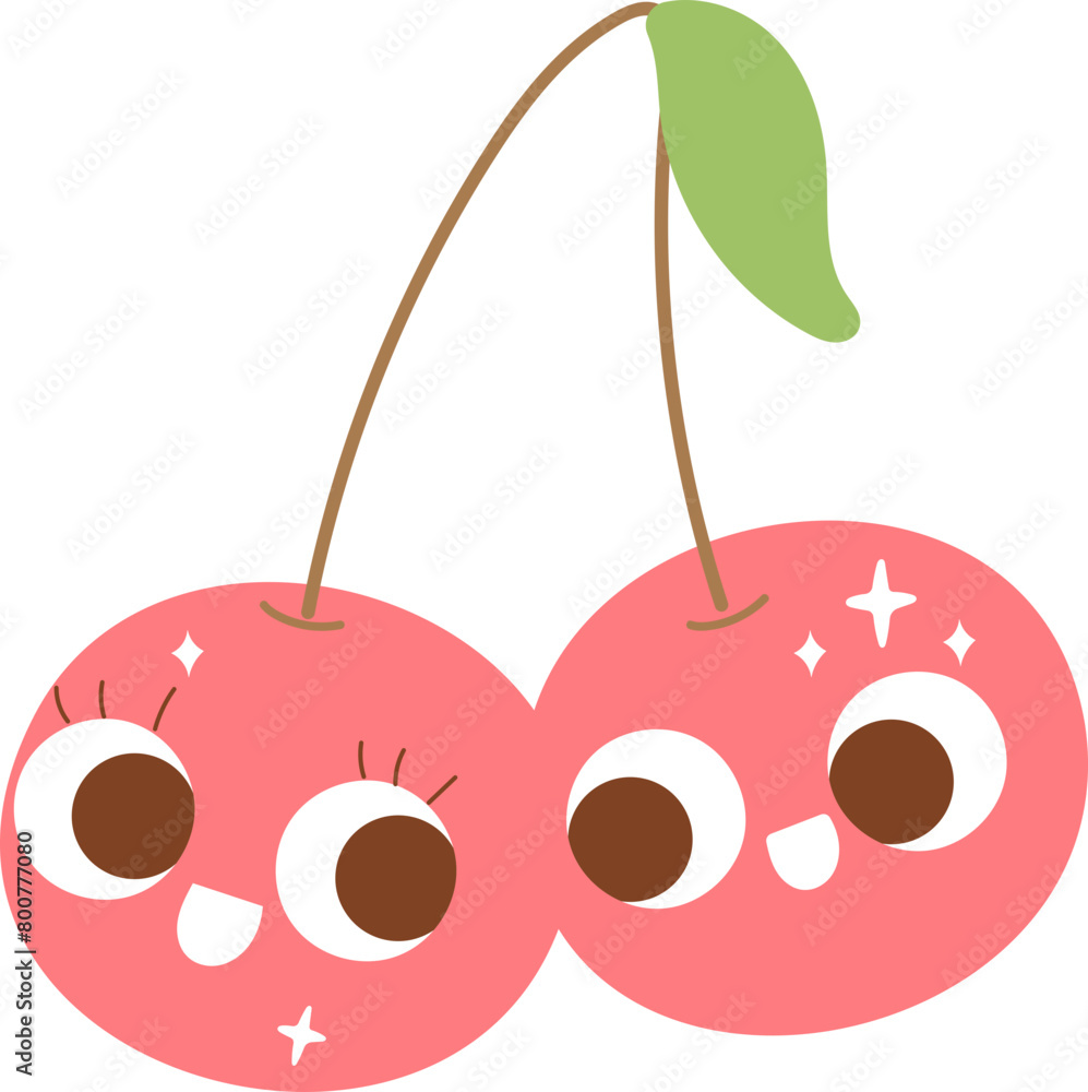 Naklejka premium groovy cherry