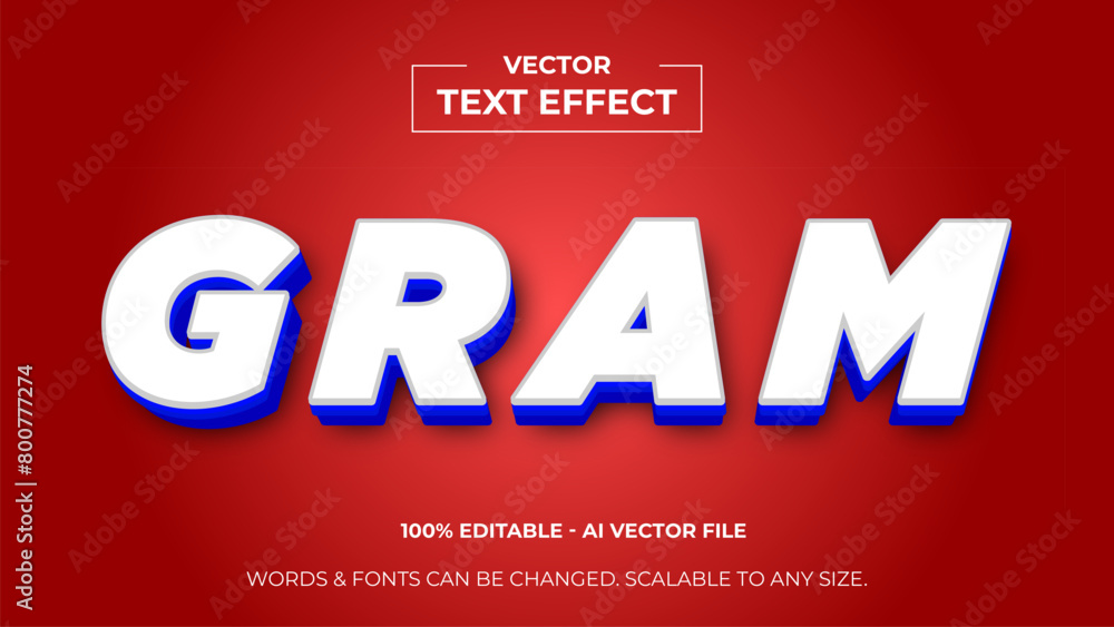 3d text effect background. Editable text style effect. vector editable font for graphic tee, banner, poster, post, social media or logo. vector illustration