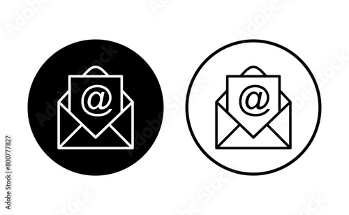 Mail icon set. email icon vector. E-mail icon. Envelope illustration