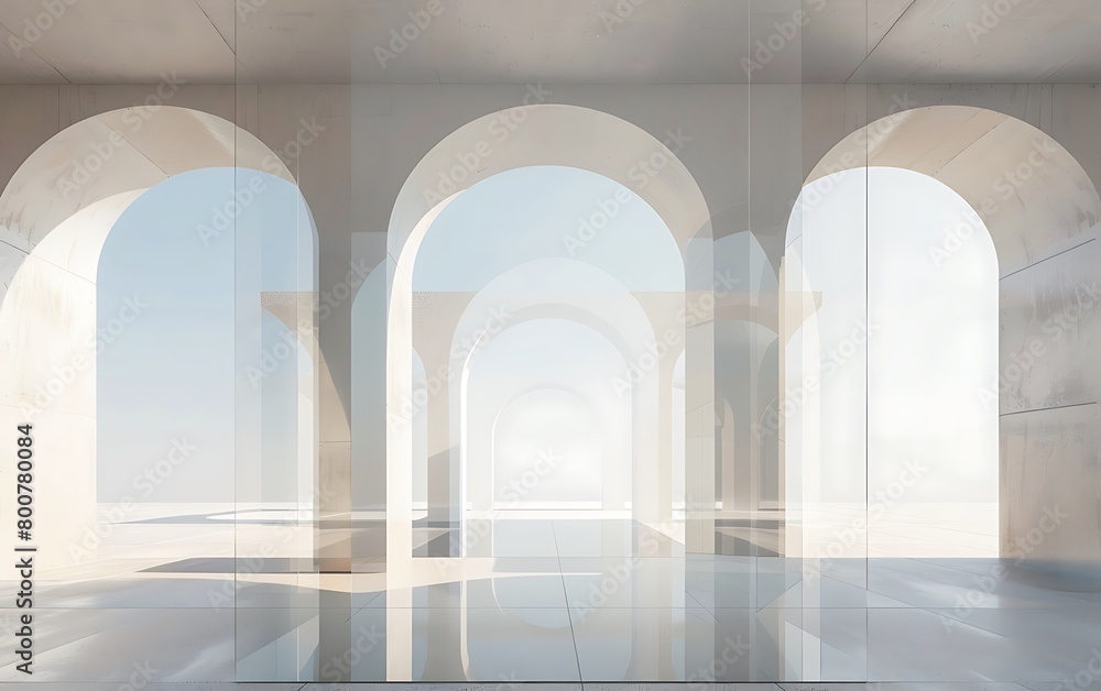 Blend arches seamlessly into a transparent backdrop Blend arches seamlessly into a transparent backdrop