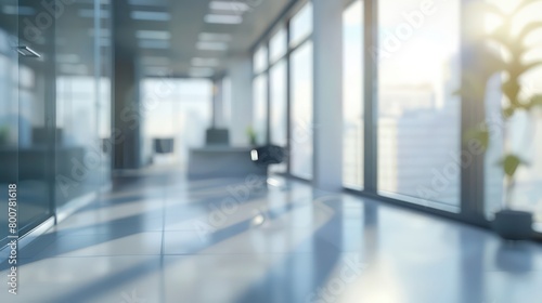 blurred hyperrealistic  office background