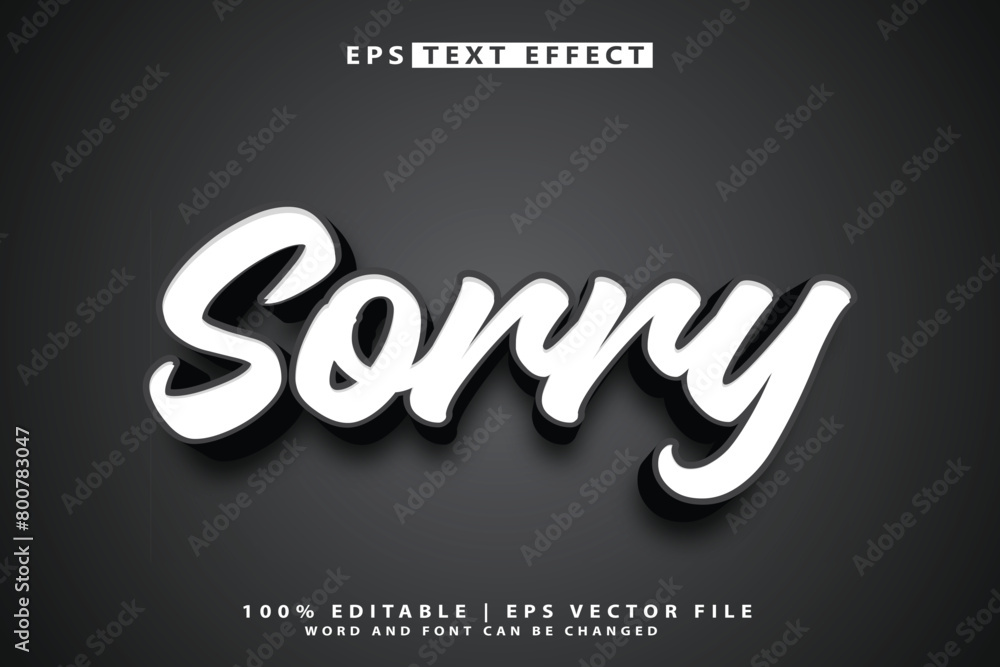 sorry text effect template 3d text mockup, sorry text effect template 3d text mockup,