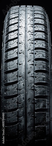 extreme close-up of a tire structure