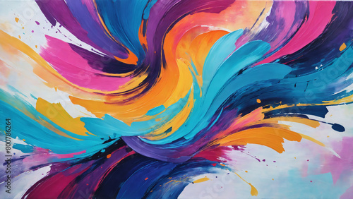 Beautiful Abtract painting strokes background, painting brush mixed color, abstract art background pastel color