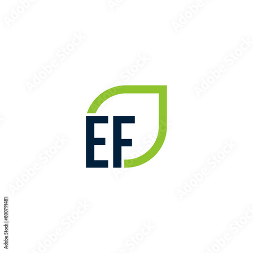 Free Download Initial EF logo grows vector, develops, natural, organic, simple, financial logo suitable for your company. - GFXLoad