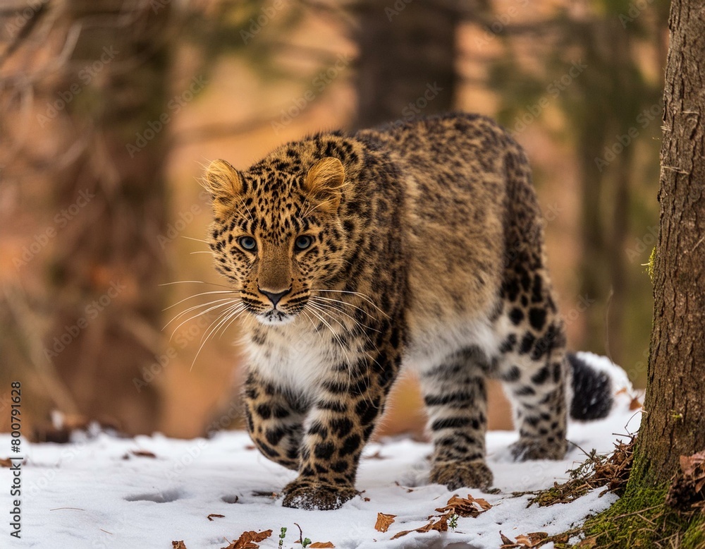 Obraz premium leopard in the forest