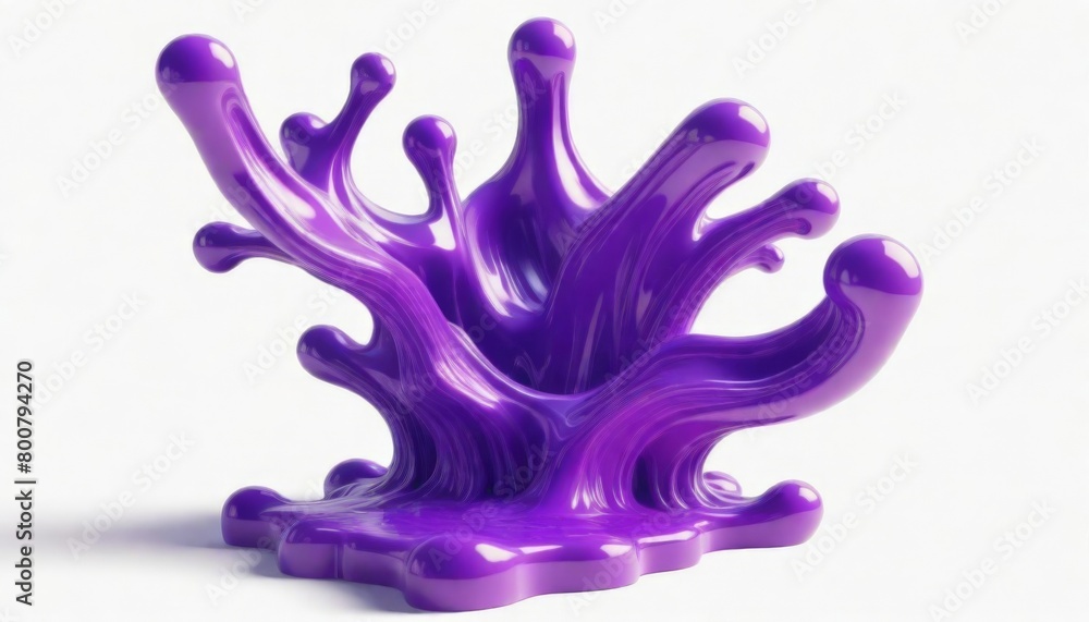 Purple 3d liquid background 