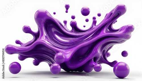 Purple 3d liquid background 