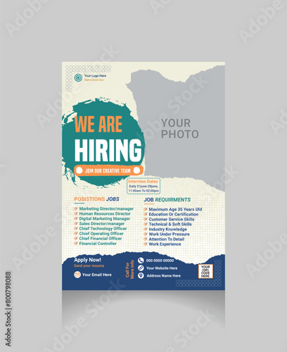 We are  Hiring flyer