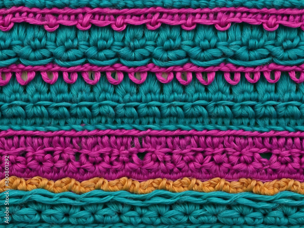 Threads of Tranquility, Mesmerizing Crochet Textured Backgrounds