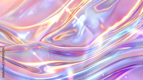 Glitter holographic fluid background