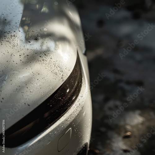 white vehicle, automotive, close-up car