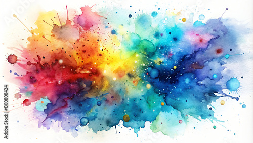 Colorful Watercolor Splash Art