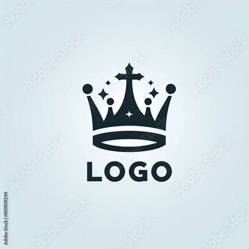 A logo crown simple vector