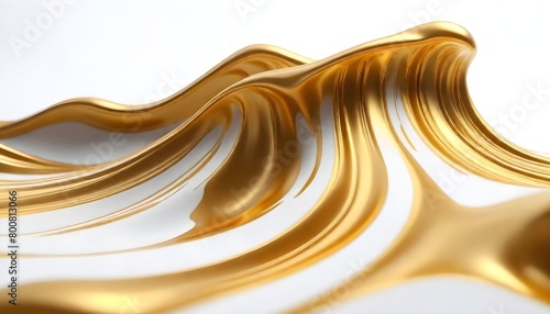 Gold 3d liquid paint background 