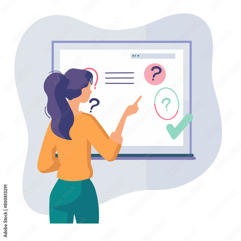 vibrant illustration of a person interacting with a digital interface vibrant illustration of a person interacting with a digital interface