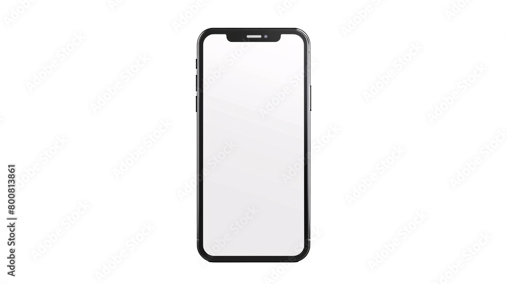 a black cell phone with a white screen a black cell phone with a white screen