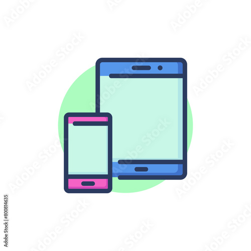 Cell phone services line icon set. Mobile phone notifications, chat messages, wireless payment, cloud data storage. Vector icons for smartphone using, application store, data analytics concept