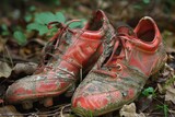 aged soccer shoe studs