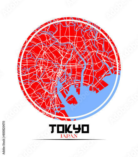 map art tokyo - japan
