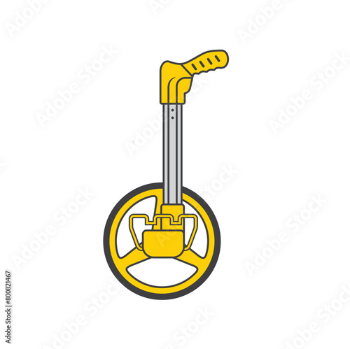 illustration of rodo meter, civil engineer equipment.