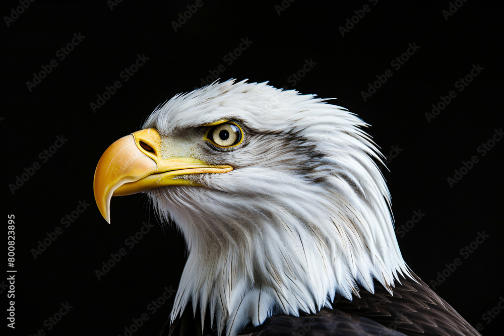 photo realistic portrait of an white head eagle photo realistic portrait of an white head eagle