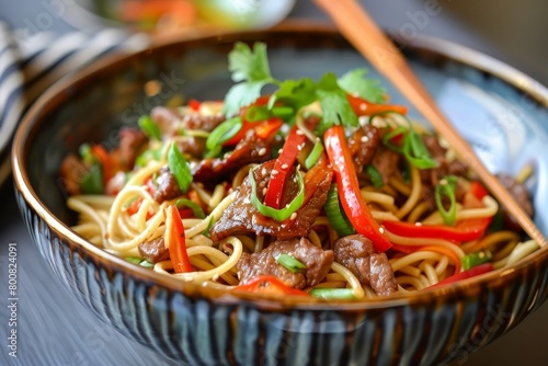 Beef noodles with satay from Hong Kong