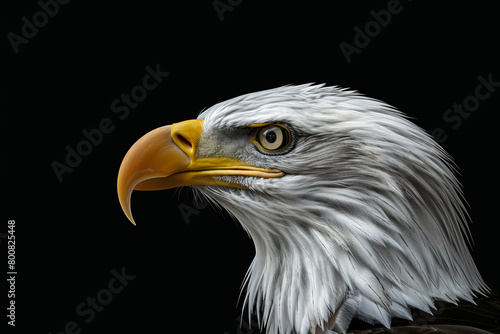 photo realistic portrait of an white head eagle © yuniazizah