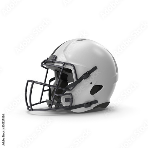 White American Football Helmet