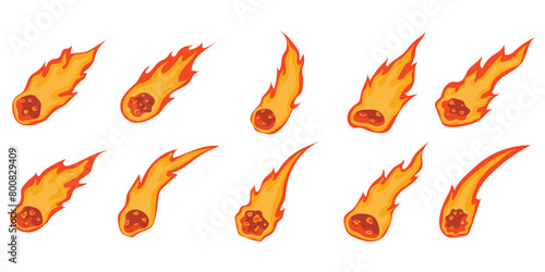Asteroid Meteor Illustration
