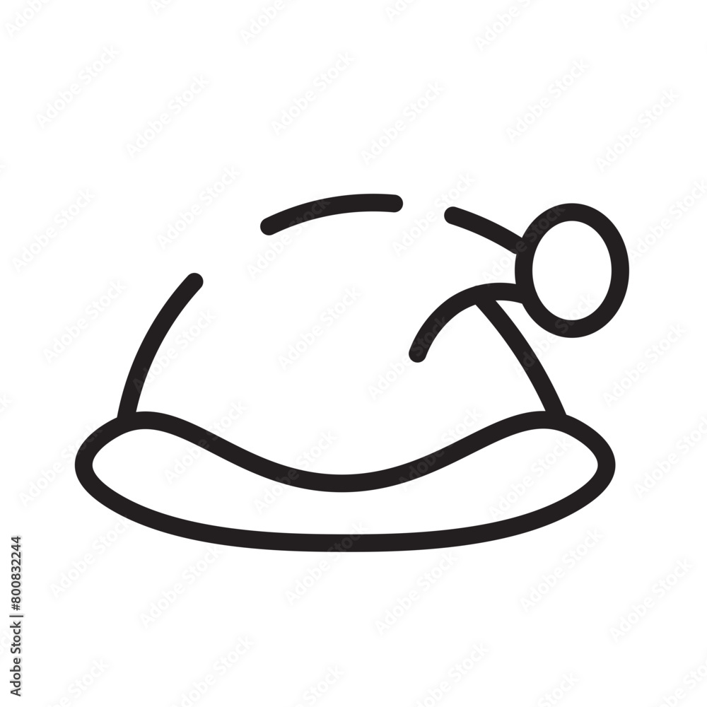 Santa Hat Xmas Line Icon Santa Hat Xmas Line Icon
