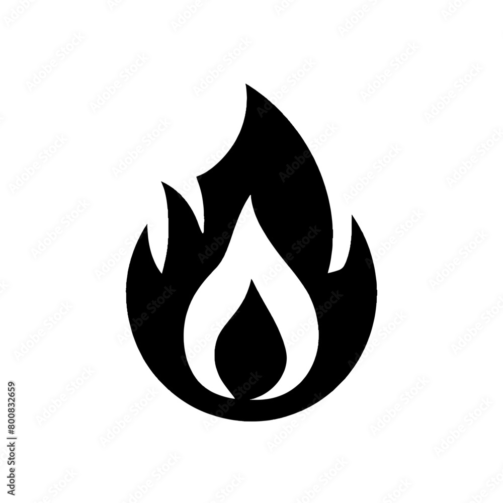 Fire Vector Icon Illustration on a transparent background, Fire Icon Fire Vector Icon Illustration on a transparent background, Fire Icon
