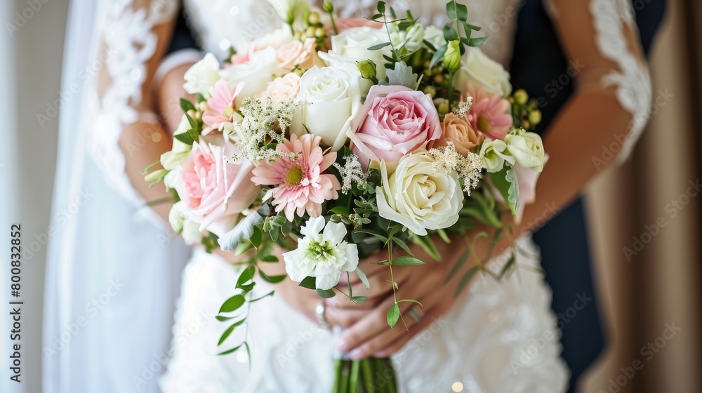infographic highlighting the meanings and symbolism behind popular wedding flowers 
