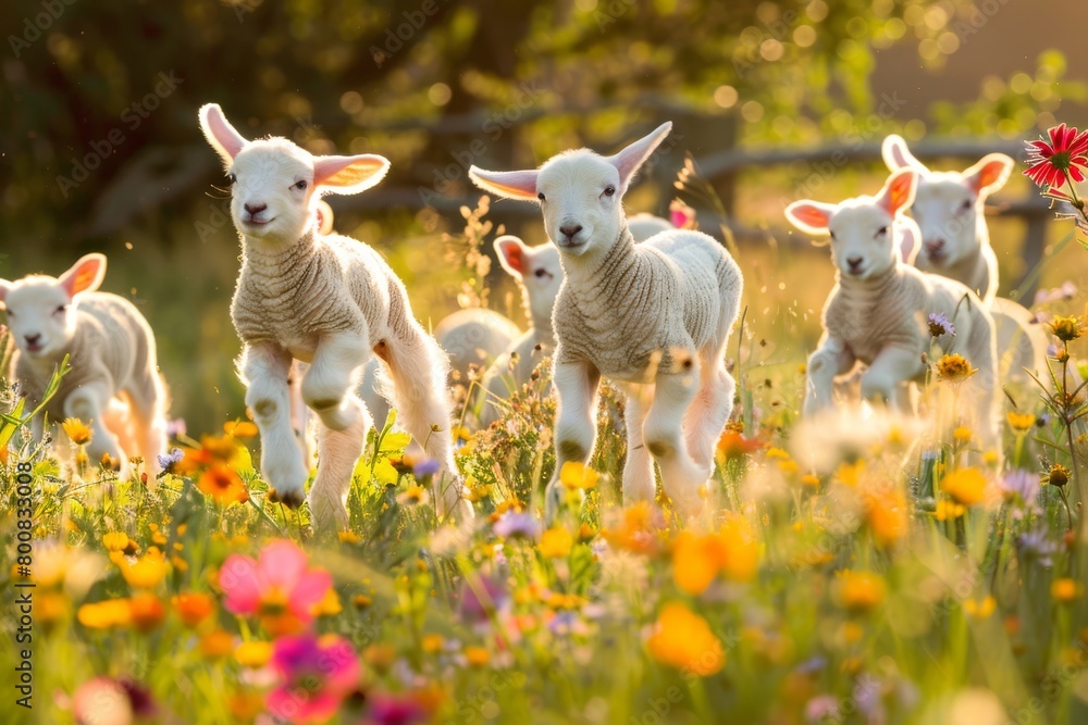 lambs frolicking lambs frolicking