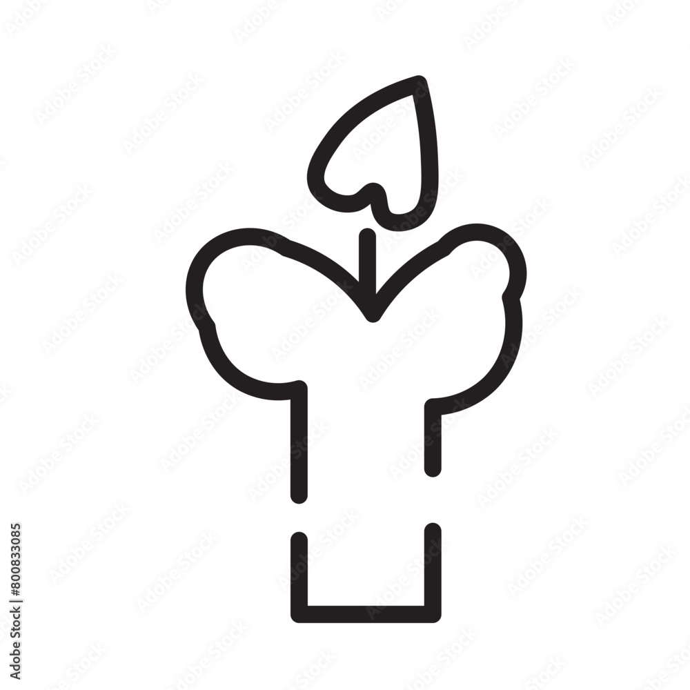 Light Winter Xmas Line Icon