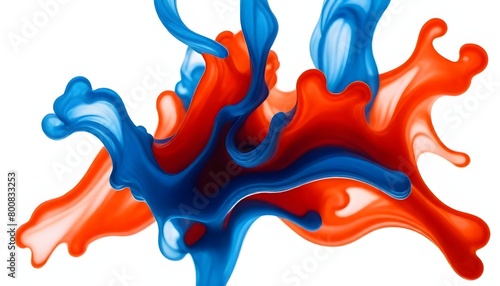Color Fluid ink abstract background 