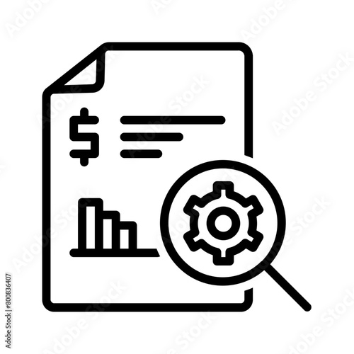 Vector black line icon for 