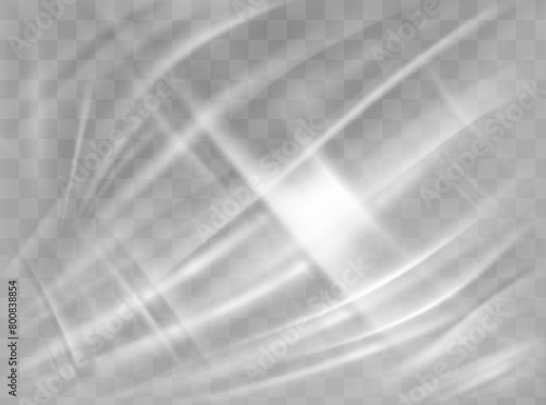Transparent Light Polyethylene Plastic Warp. Eps10 Vector.