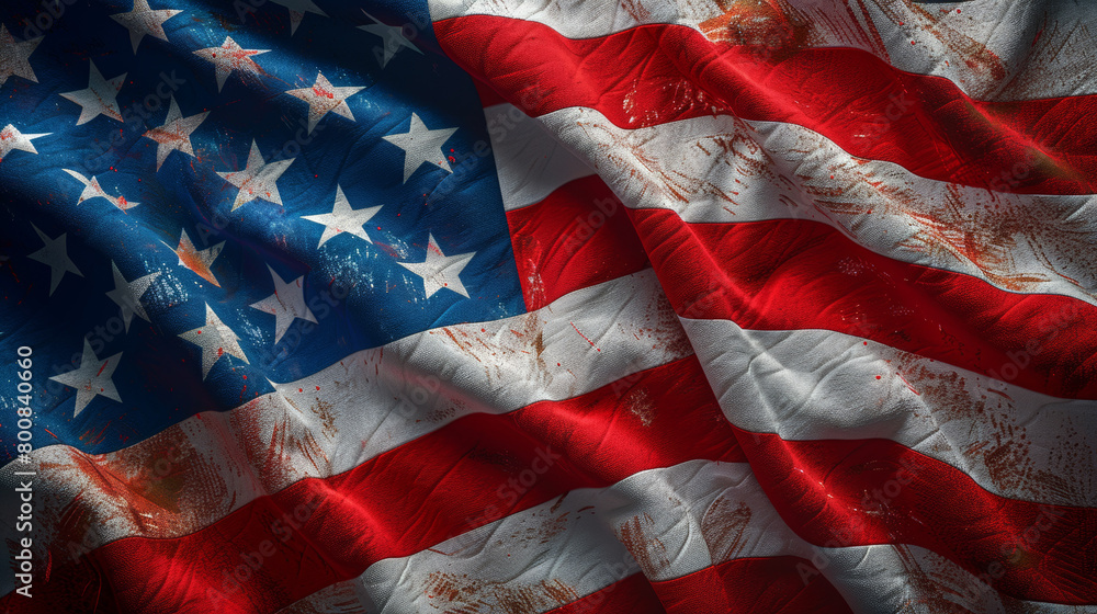 Abstract Worn Out American Flag Abstract Worn Out American Flag