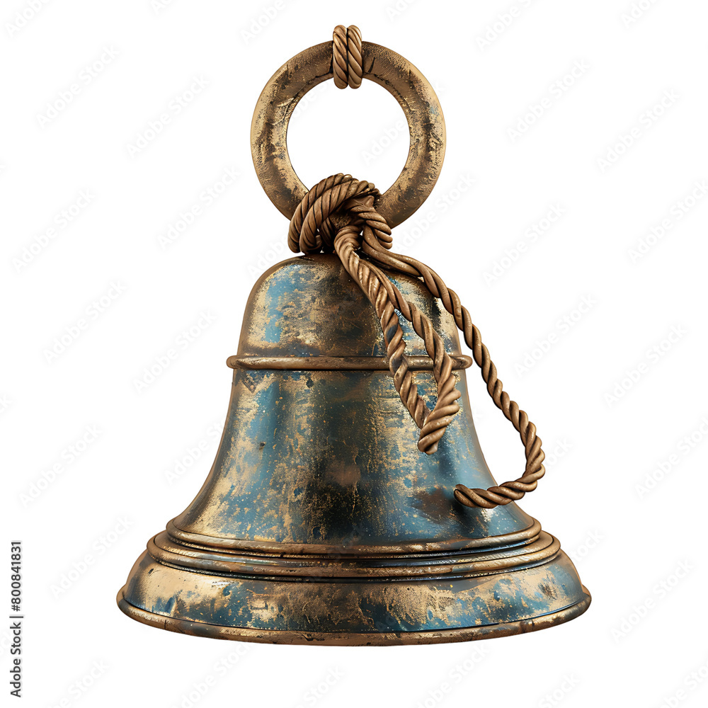 Christmas bell on isolated transparent background Christmas bell on isolated transparent background