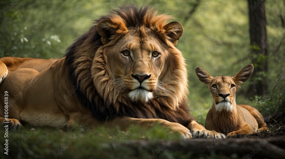 lion and lioness lion and lioness